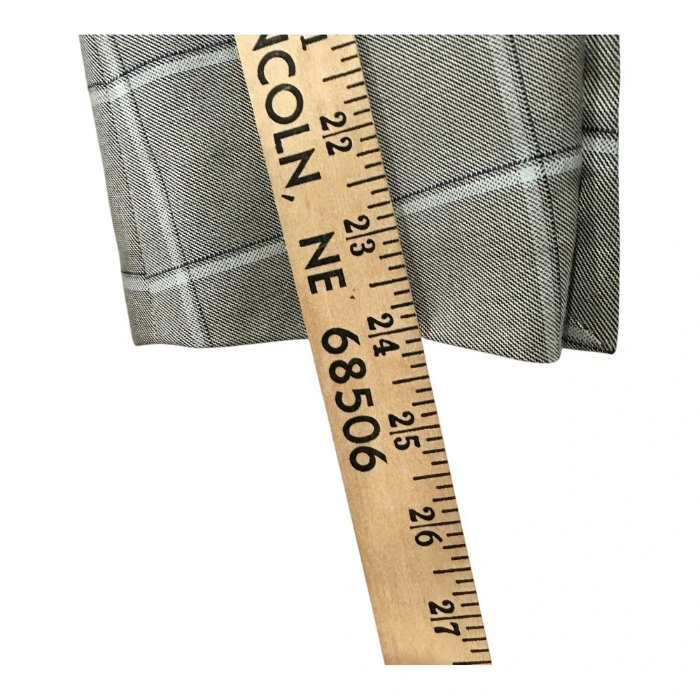 Kilburne + Finch Gray Windowpane Sport Coat Blazer 38R Tailored Fit